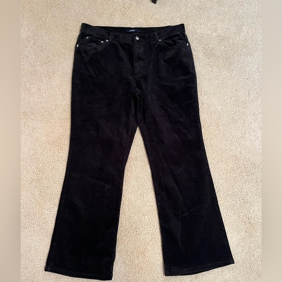 Chaps Denim - Chaps Ralph Lauren Women's Black Corduroy Jeans Black Womens Size 12